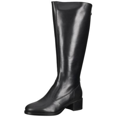 Stiefel NERO GIARDINI "Nero Giardini Stiefel Leder/Textil", Damen, Gr. 38, Leder Textil, schwarz, Leder, Textil, Schuhe Stiefel