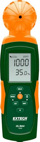 Extech CO240 Kohlendioxid-Messgerät 0 - 9999 ppm mit Temperaturmessfunktion, mit USB-Schnittstelle, mit Datenloggerfunktion