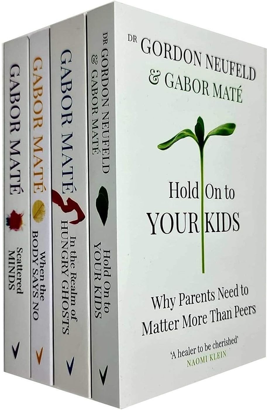 Vermilion Dr Gabor Maté 4 Books Collection Set - When The Body Says No, Hold On To Your Kids, In The Realm of Hungry Ghosts, Scattered Minds - Paperback Non Fiction Health & Psychology Set