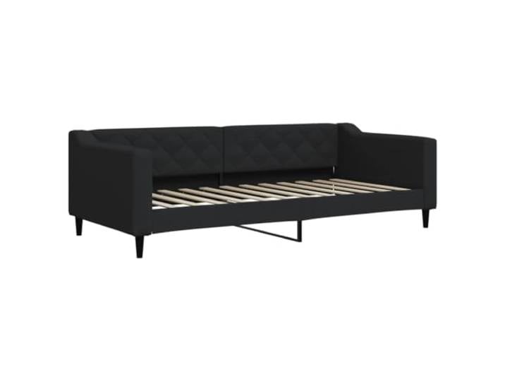 vidaXL Tagesbett Schwarz 90x200 cm Stoff