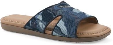 Women's Frankly Slide Sandal by Cliffs in Blue Multi Raffia (Size 8 M)