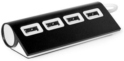 Hub personnalisable USB Weeper aluminium noir