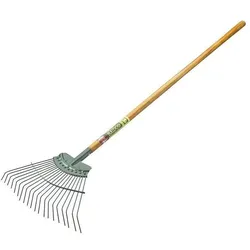 Bulldog, Gartenhandwerkzeug, Bladhark Springbok 20 Tands Met Essen Steel 135cm.