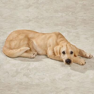 Touch of Class Lovable Labrador Retriever Dog Sculpture Yellow , Yellow