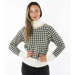 Fuza Wool of Denmark Damen Nord Wollpullover - L - olive