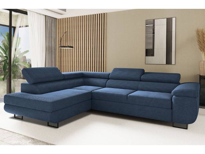 Kaiser Möbel Ecksofa Ecksofa mit schlaffunktion und bettkasten Eckcouch L-Form ATOMIC