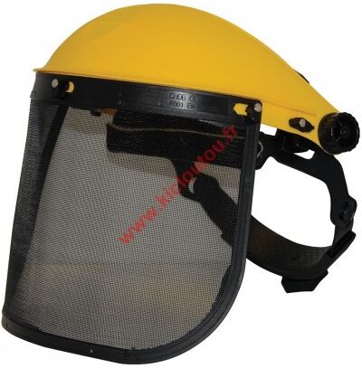 Visière de protection grillagée relevable Silverline 140868