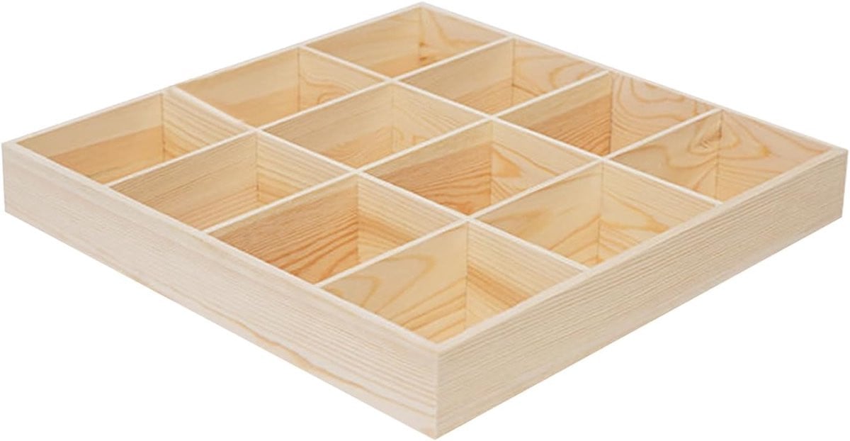 Houten vitrinekast voor automodellen met verstelbare vakken - Houtkleur - B/D/H: 33 x 27 x 5 cm
