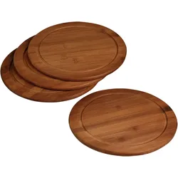 Kesper Vesperteller mit Saftrille, 4er Set