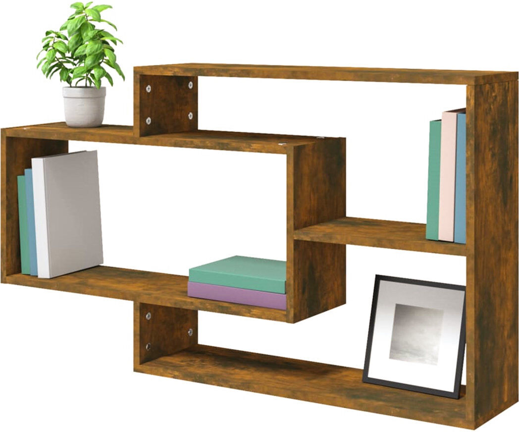 Mack + Milo Wall Shelf 104x20x58.5 cm Engineered Wood Brown
