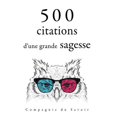 500 citations d'une grande sagesse - Mahatma Gandhi,Marcus Aurelius,Martin Luther King,Mother Teresa,Gautama Buddha, Audio, 9782821155138