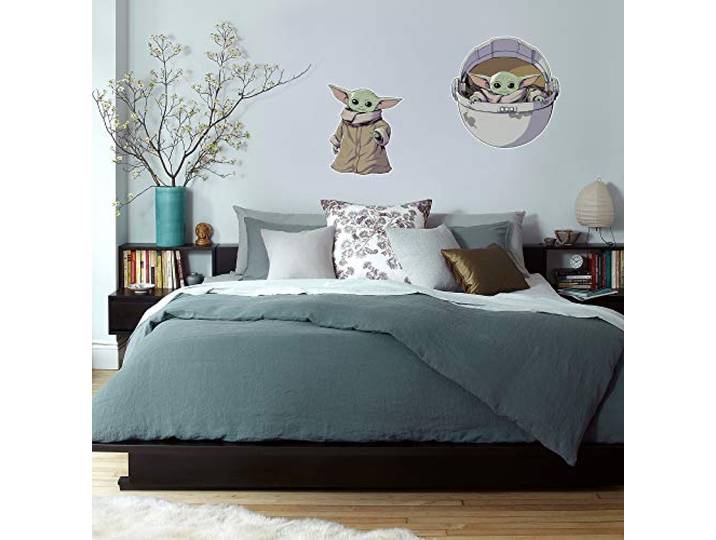 Komar Mandalorian Deco-sticker Star Wars The Child Baby Yoda, decoratie, wandtattoo, sticker, sticker afmeting 50 x 70 cm 14061h
