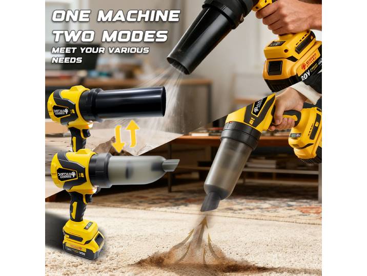 Déesse électrique sans brosse ventilateur d'air électrique feuille Trubon ventilateur tenu dans la main Super fort vent Jet ventilateur pour Dewalt 20V batterie broche