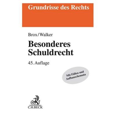 Besonderes Schuldrecht, Taschenbuch von Hans Brox,Wolf-Dietrich Walker, C.H. Beck