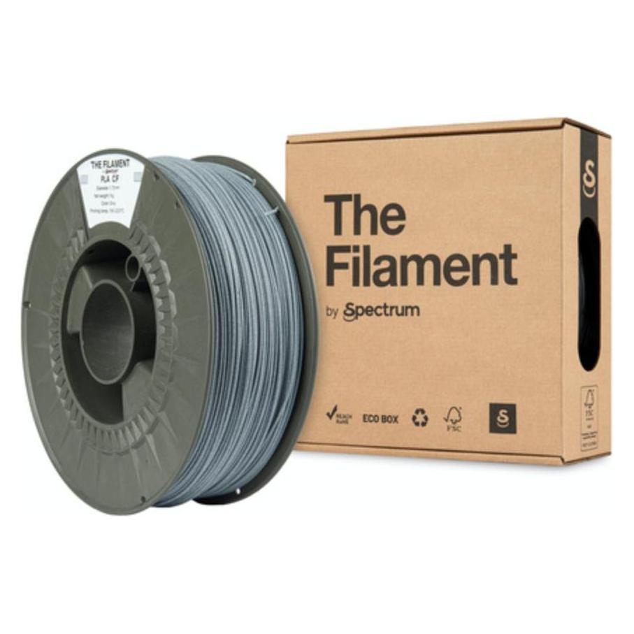 Spectrum The Filament . PLA CF . GREY . 1.75mm . 1kg (PLA-CF, 1000 g, 1.75 mm) (TF-24099)