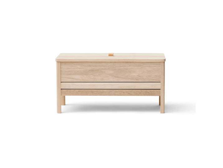 Form & Refine A Line Aufbewahrungsbank 90 cm Weißes Eichenholz