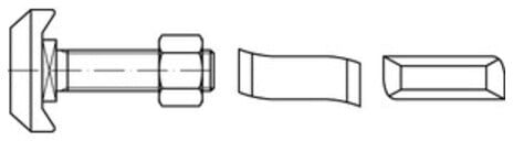 ART 88950 Halfenschr. Typ 50/30 4.6 M 20 x 80 feuerverzinkt tZn S (889504200200080)