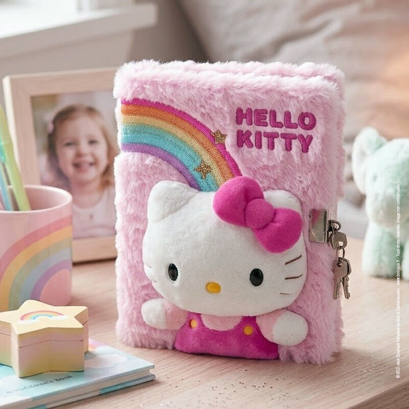 Carnet Intime en peluche Hello Kitty - Kids Euroswan
