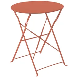 Oviala Business Klapptisch aus Stahl terracotta