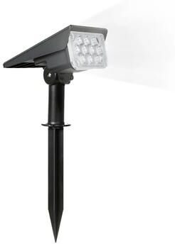 Uplifted Finds Adjustable Solar Garden Spotlights IP65 Waterproof Outdoor Landscape Lighting 2 Pcs cold White