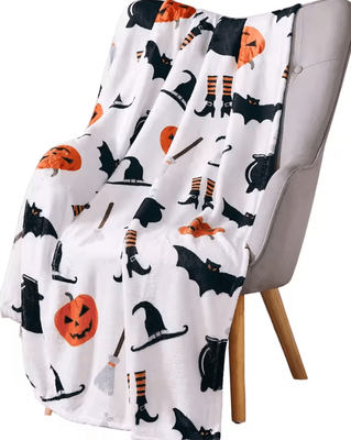 Inspire Curations Black Bats Soft Flannel Throw Blanket ty05 70x100cm