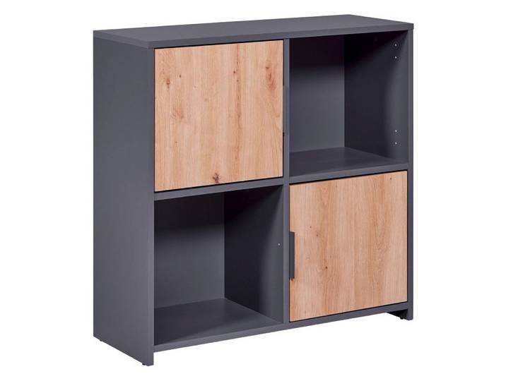 FURNARO Standregal, Schrank, Kommode, Anrichte, Regal 77 x 30 x 77 cm