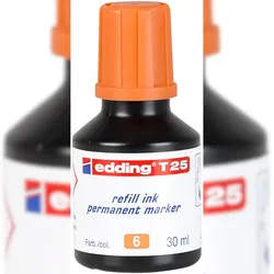 edding T 25 Permanentmarker Nachfülltinte orange 30 ml