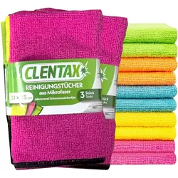 CLENTAX Reinigungstücher aus Mikrofeinfaser 3 St - L√∂st aktiv Schmutz
