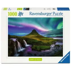 Ravensburger Puzzle - Erwachsenenpuzzle 1000 Teile - Nordlichter über Kirkjufell