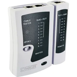 Schwaiger NWM1 531 Netzwerkkabel-Tester Schwarz, Weiß