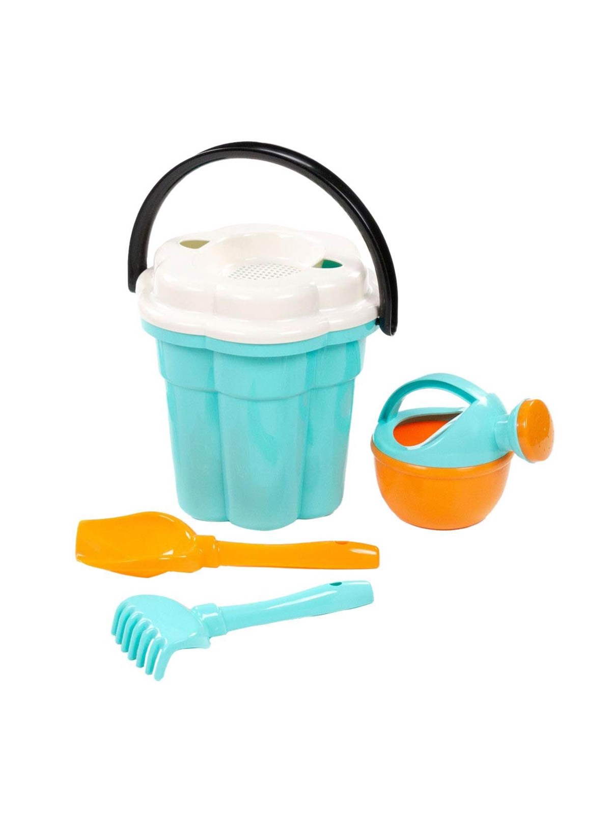 Cavallino Toys Cavallino Safari XL Classic Bucket with Watering Can Blue 4 pcs.
