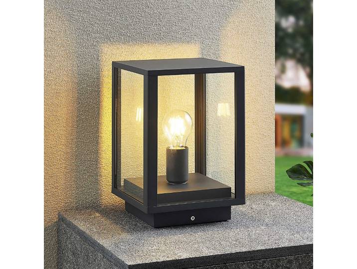 Lampe de jardin Giavanna H29 Dark Grey - Lindby - Terrasse - Moderne - Verre - À ampoule unique