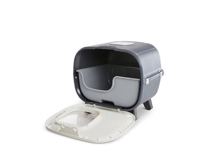 Katzentoilette SAVIC Mira, Anthrazi , grau (grau, grau), B:55,5cm H:49,5cm L:44cm, Tiertoiletten, Katzentoilette