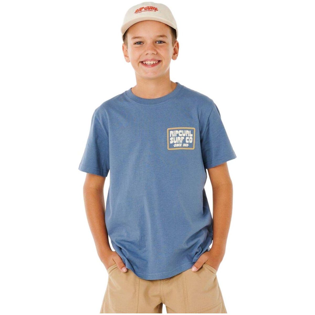 RipCurl Pacific Rinse Sunrise Tee-boy bluefin (2361) 10 13LBTE-2361-10