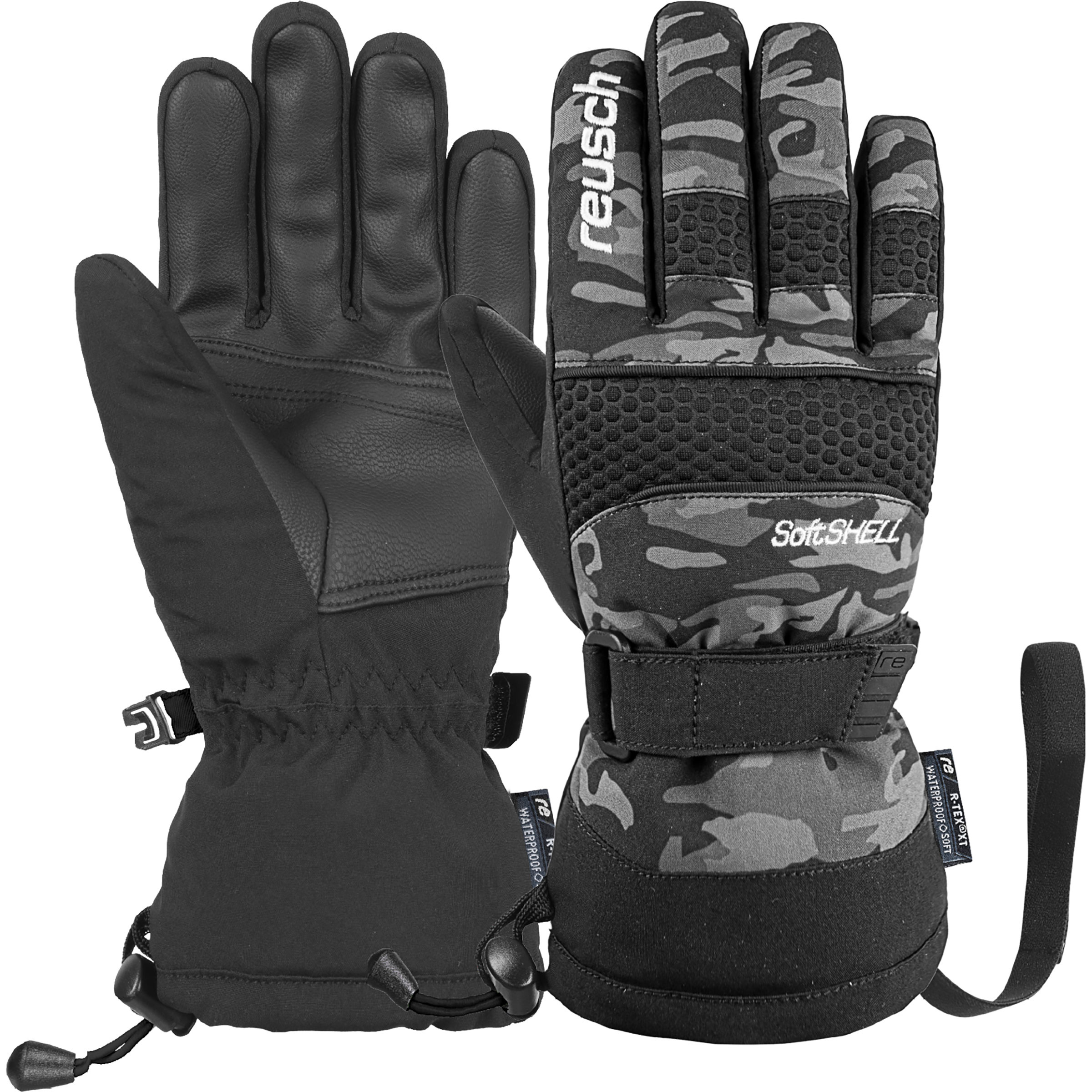 Reusch Connor R-Tex XT Kinder Fingerhandschuhe grau Größe 5.5 Skifahren Elastisch Wasserabweisend
