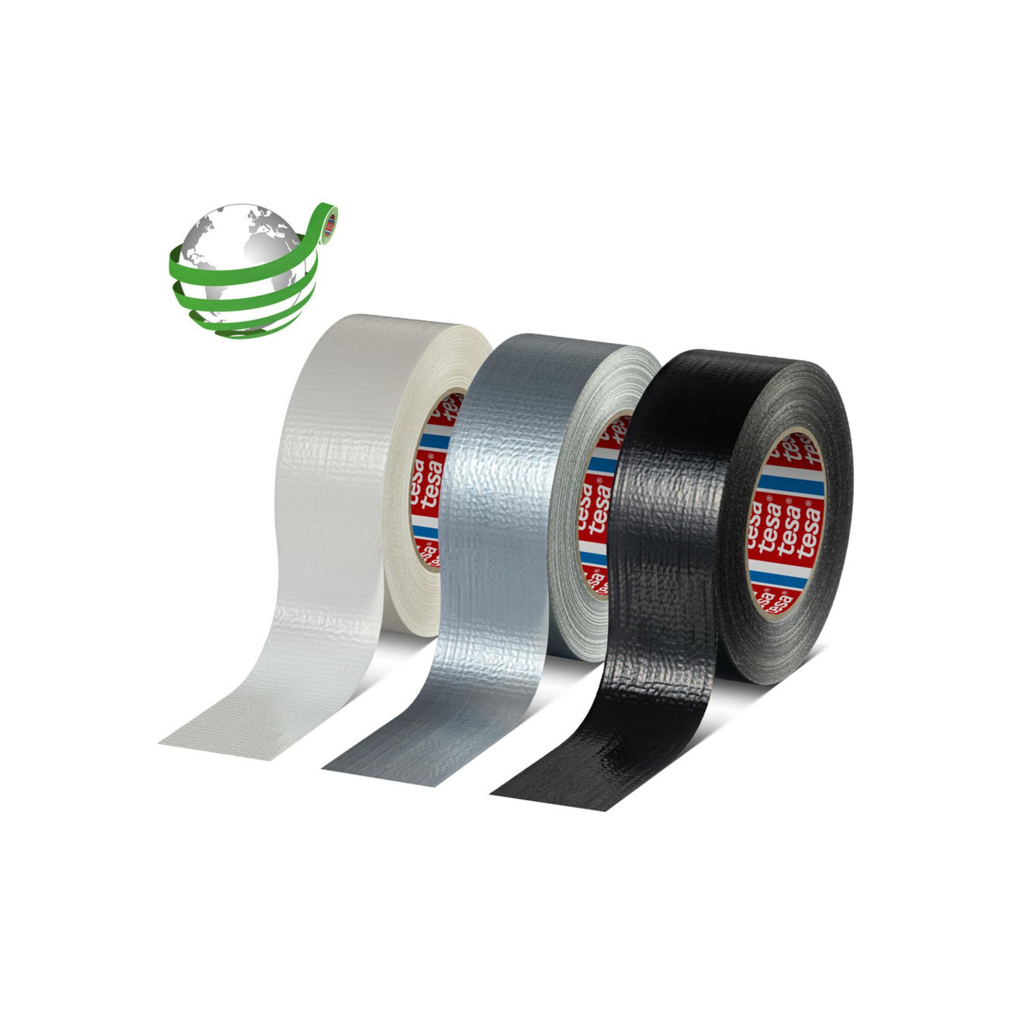 tesa Duct Tape, 50mx50mm, mit Träger, weiß (60462-00006-00)