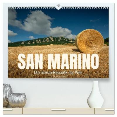 San Marino Die älteste Republik der Welt (hochwertiger Premium Wandkalender 2027 DIN A2 quer), Kunstdruck in Hochglanz
