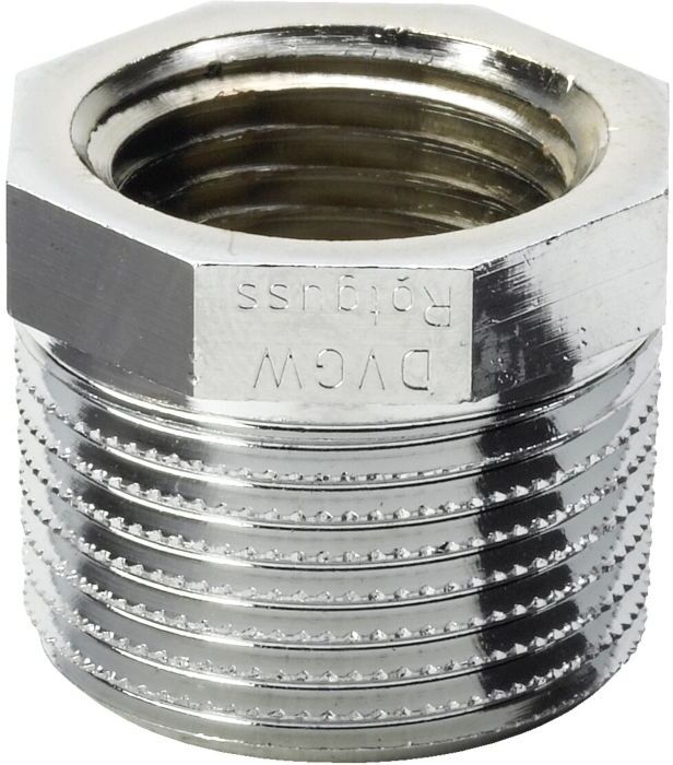 Viega Reduzierstück 3241 1" x 3/4" R/Rp, Rotguss, verchromt