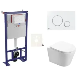SAT Wand-WC Set für Vorwandmontage + SAT Infinitio WC SIKOSSIN70
