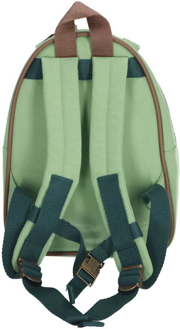 Rucksack STERNTALER "Kinderrucksack "Stay True To Nature", Jungen, Gr. B/H/T: 21cm x 10cm x 28cm, grün (kinni grün), Baumwolle, Rucksäcke Rucksack