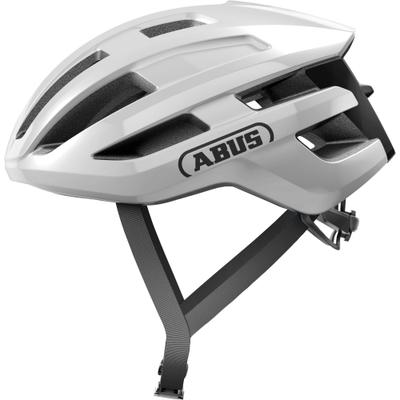 Fahrradhelm ABUS "POWERDOME" Gr. S, weiß, Helme, S Kopfumfang: 51cm - 55cm, glänzend, unifarben