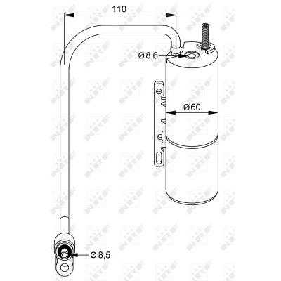 NRF Trockner, Klimaanlage EASY FIT 33309 für SAAB