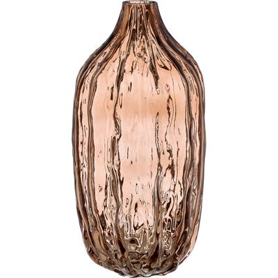 Tischvase OTTO HOME "Vase", braun, H:26cm Ø:13cm, Glas, Vasen, mit schimernder Oberfläche