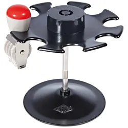 WEDO Stempelträger für 8 Stempel schwarz/silber