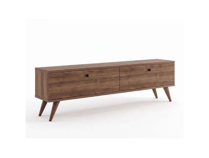 TV-Möbel Georis Nussbaum Holzwerkstoff B 140 cm - TV-Möbel