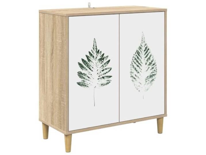 Sideboard HANAU Sonoma 69 x 33 x 75 cm Holzwerkstoff Modernes Design, erhöhte Füße, dekoratives Muster, vielseitig für Wohn- und Esszimmer, einfache Pflege