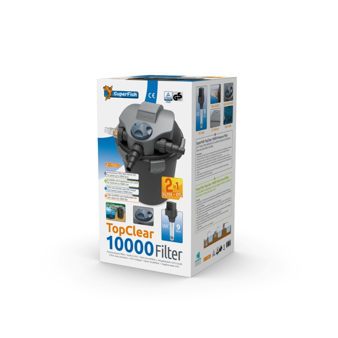 Aquadistri SuperFish TopClear 10000 UV drukfilter