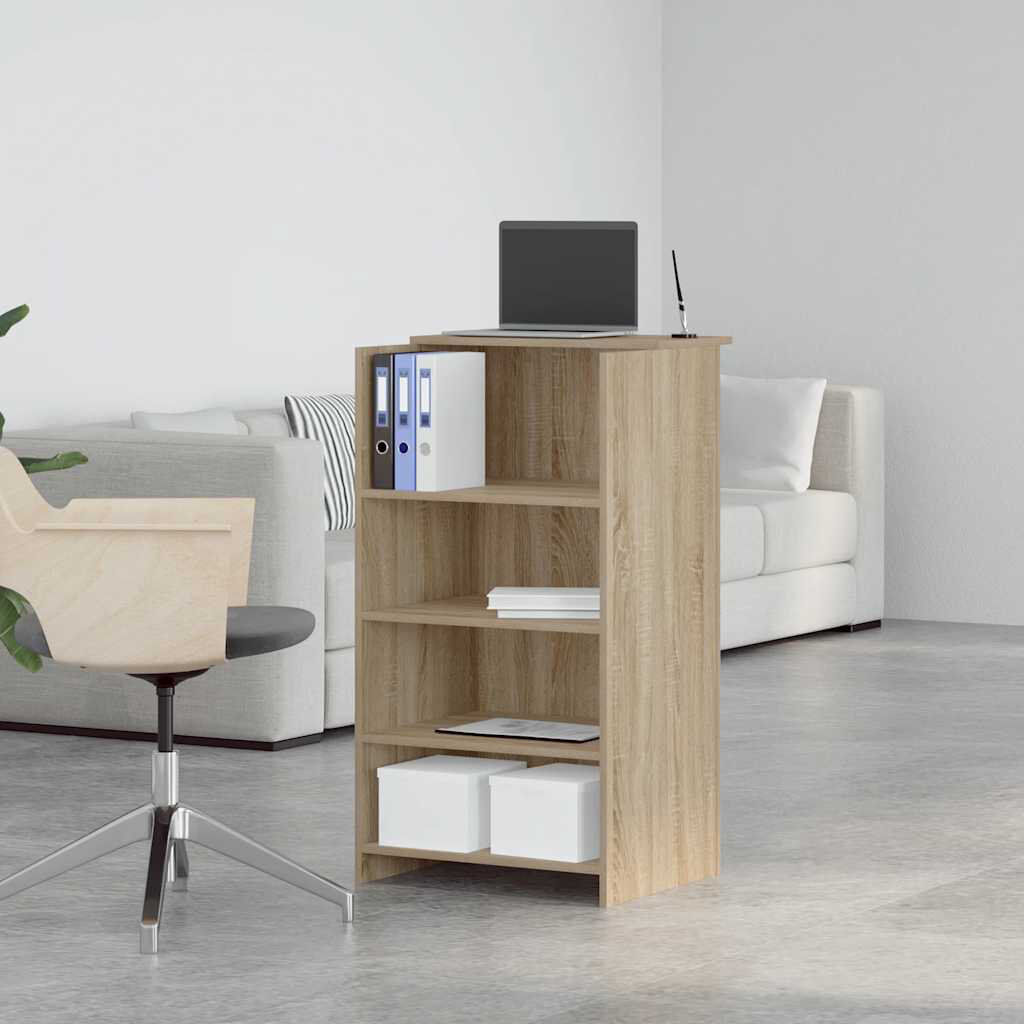 17 Stories Stefhon Standing Desk Sonoma Oak