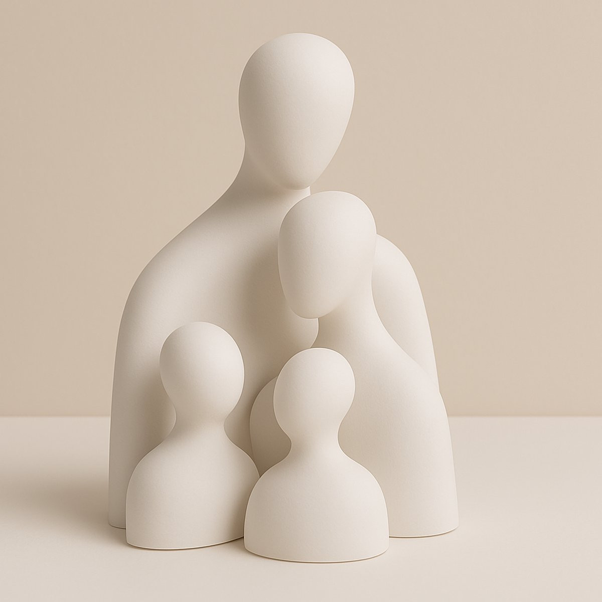 MCH Homeware Mini urn met vulsetje - Gedenkbeeldje voor familie - Offwhite