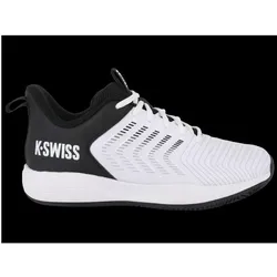 K-Swiss, Herren, Tennisschuhe, Ultraleichte Lehm-Kies-Tennisschuhe (43), Schwarz, Weiss